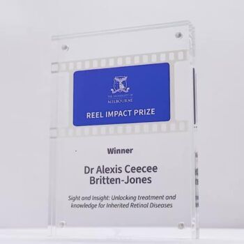 Acrylic Sabrix Colour Block Trophy