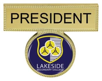 Emblem Name Bar Logo Gold