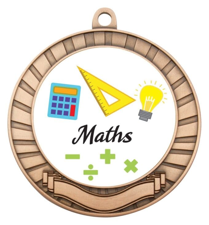 Eco Scroll Maths Medal - Image 3