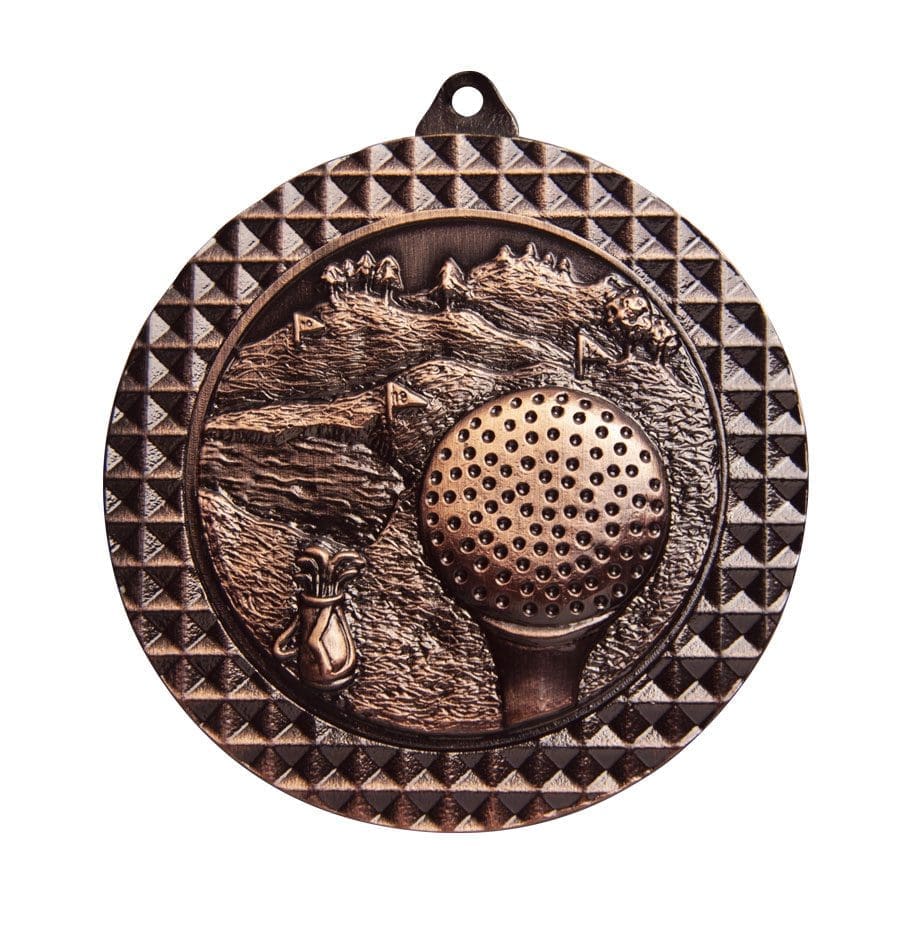Checkered Golf Medal - Image 3