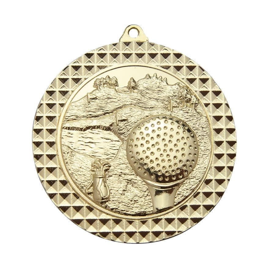 Checkered Golf Medal