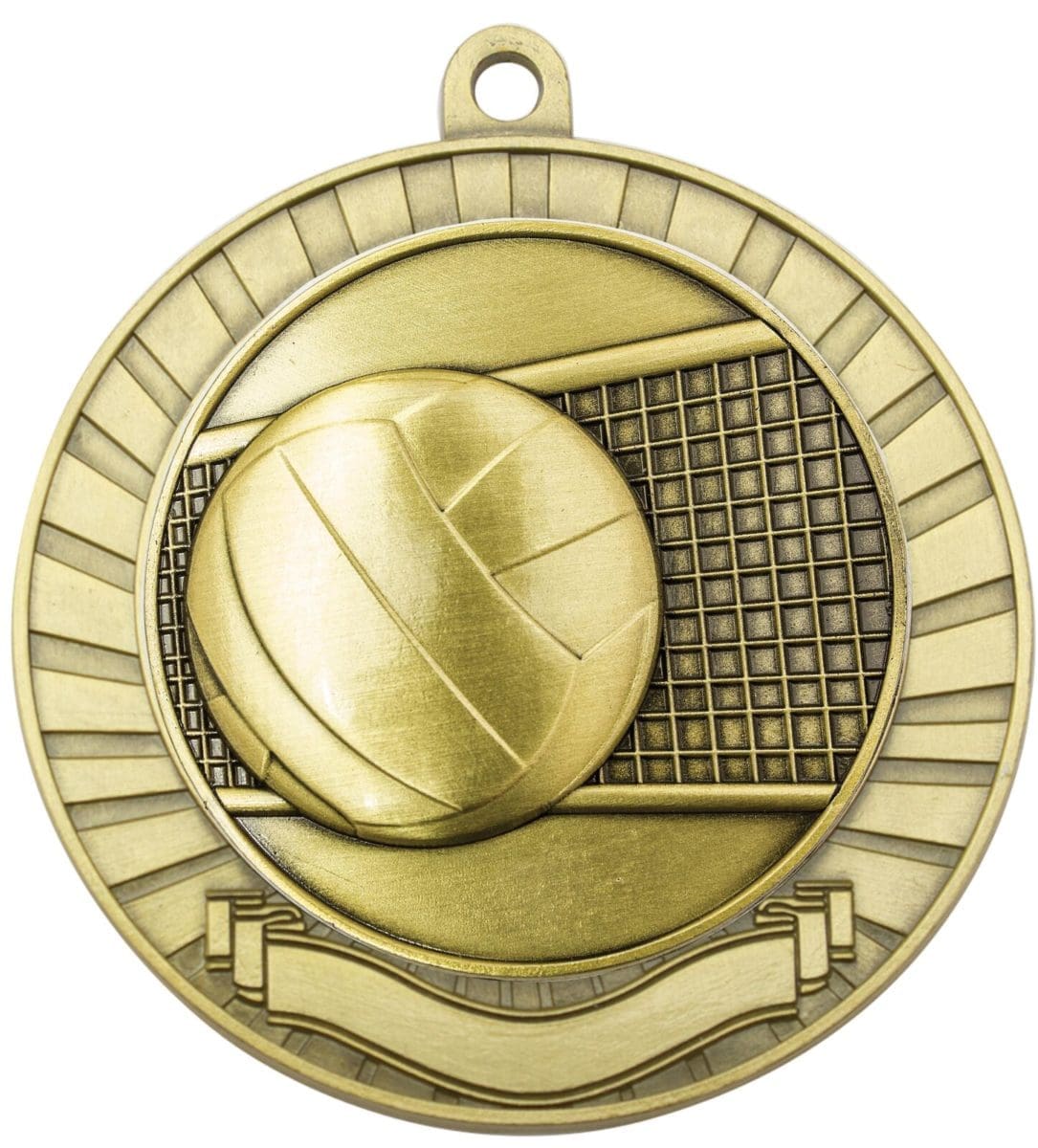 Eco Scroll Volleyball Medal