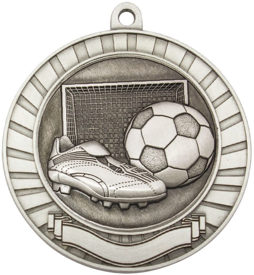 Eco Scroll Soccer Medal - Image 2