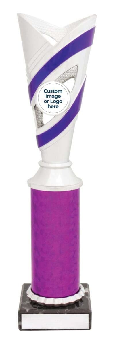 Contour Silver Purple Trophy Cup - Image 5