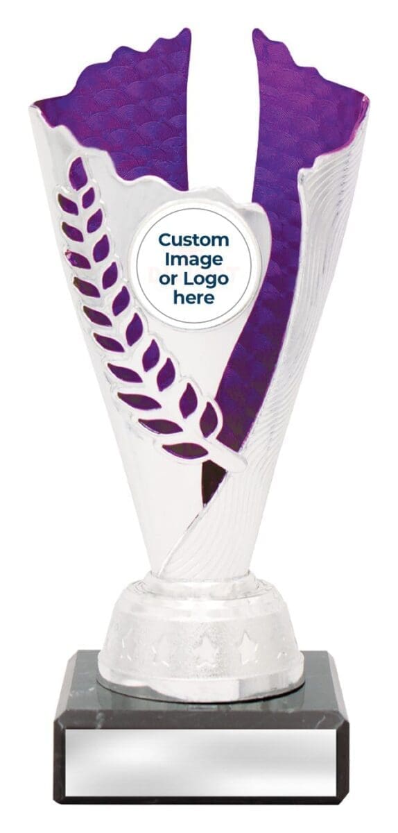 Enigma Silver Purple Trophy Cup