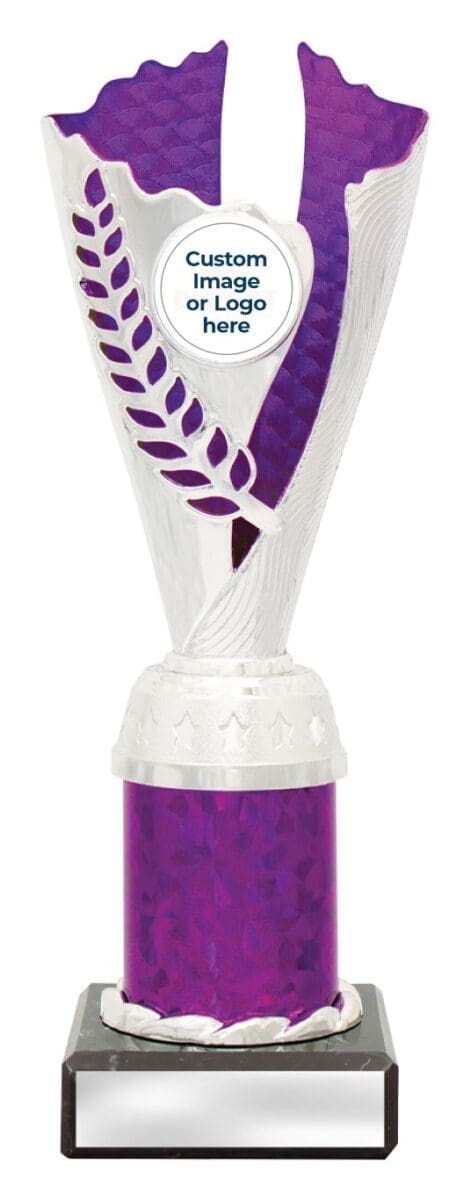 Enigma Silver Purple Trophy Cup - Image 3