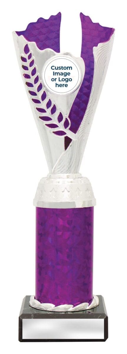 Enigma Silver Purple Trophy Cup - Image 4