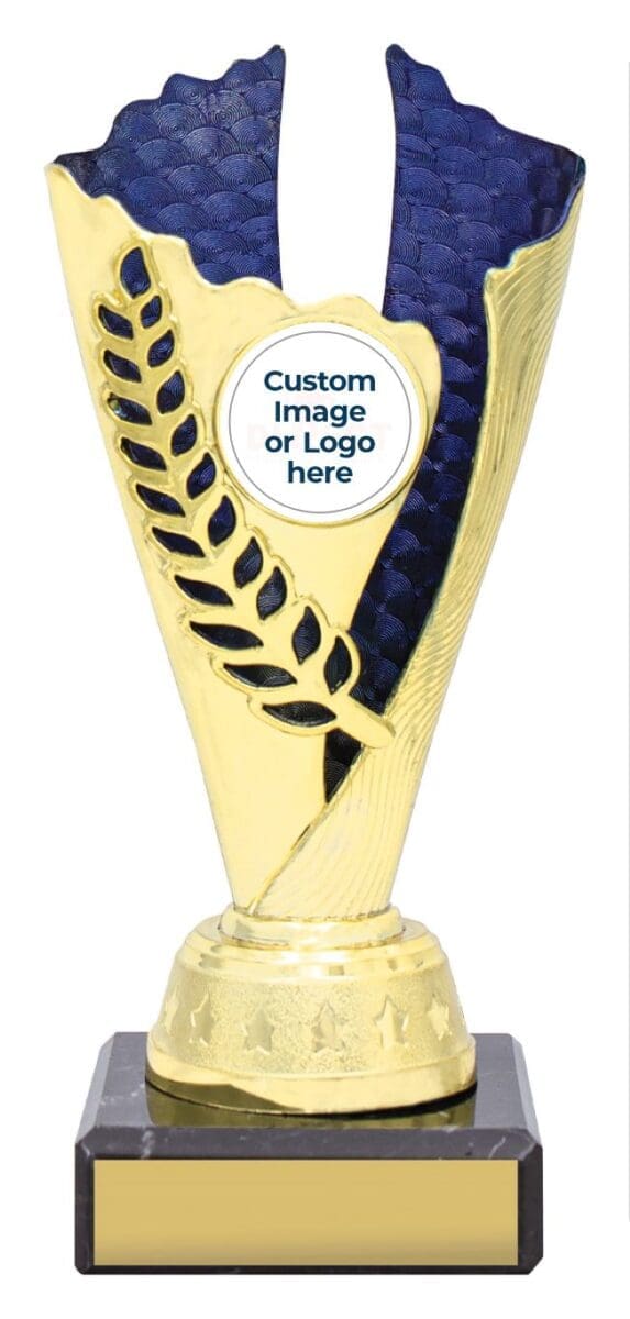 Enigma Gold Blue Trophy Cup