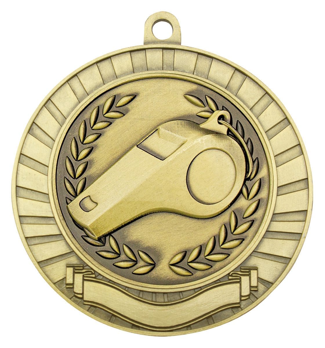 Eco Scroll Whistle Medal